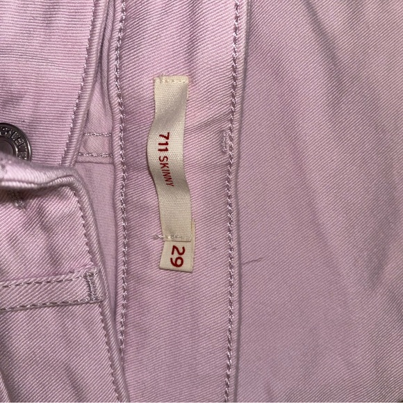 Levi's Women's High Rise Light Pink Jeans - Picture 4 of 4